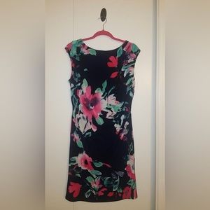 Ralph Lauren floral dress, size 16P gently used